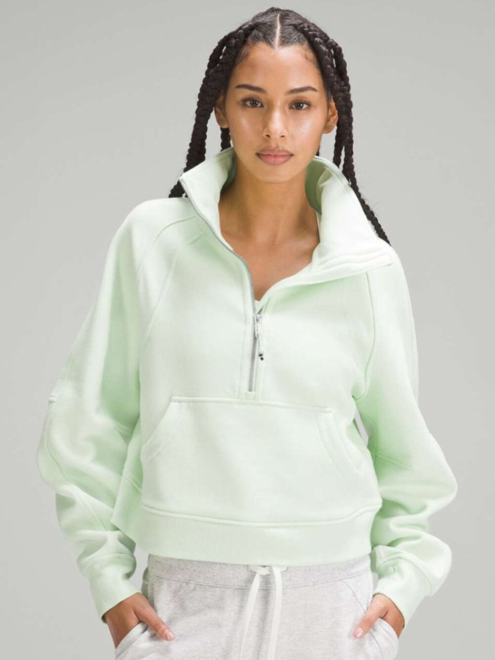 Lululemon Scuba Funnel Neck Oversized XS/S Kohlrabi Green